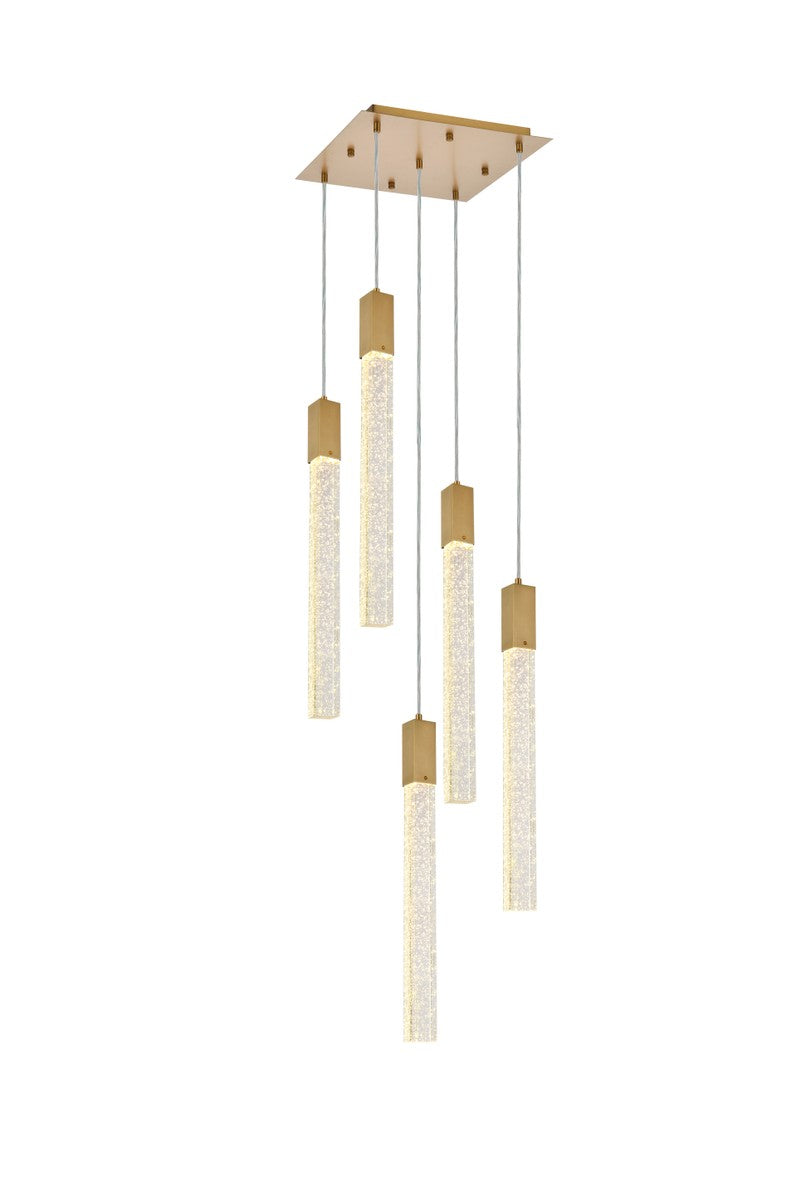 Elegant Weston 2066D16SG Pendant Light - Satin Gold