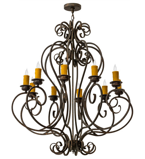 Meyda Tiffany Fernando 120426 Chandelier Light - Brushed Nickel