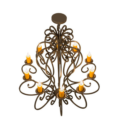 Meyda Tiffany Fernando 120426 Chandelier Light - Brushed Nickel