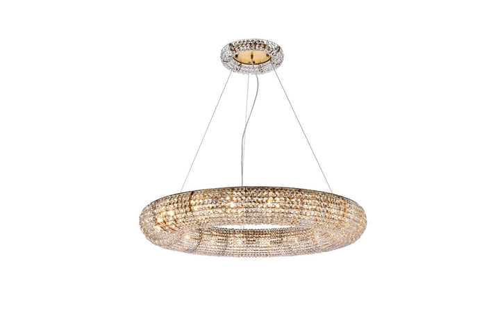 Elegant PARIS 2114G41G/RC Chandelier Light - Gold And Clear