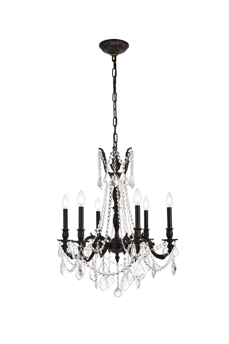 Elegant Rosalia 9206D23DB-GT/RC Chandelier Light - Dark Bronze