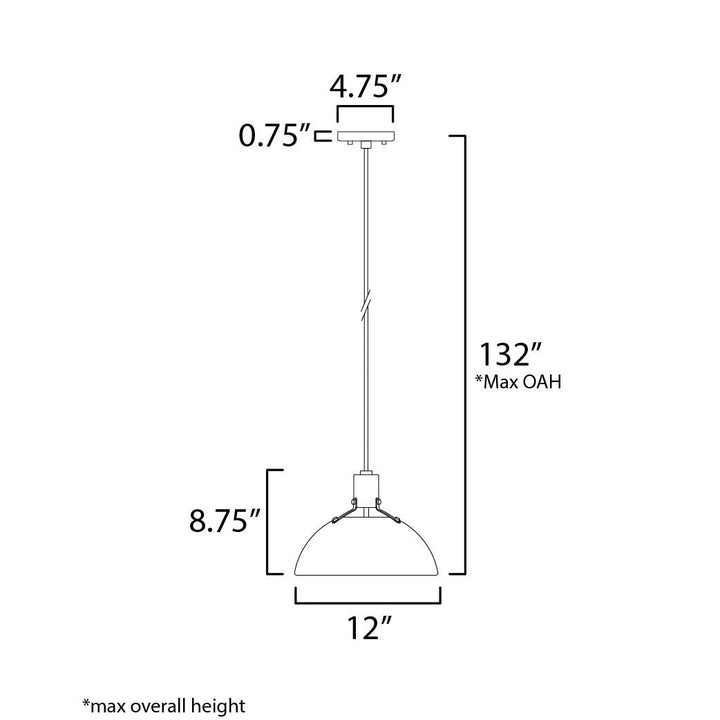 Maxim Dawn 12042SN Pendant Light - Satin Nickel