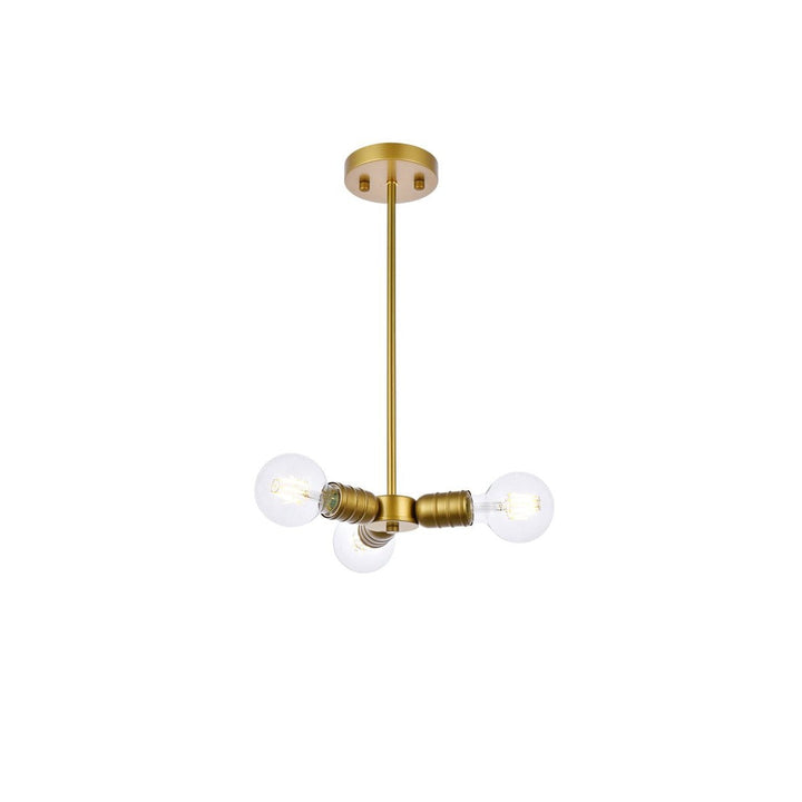 Elegant Reyes LD2337BR Pendant Light - Brass