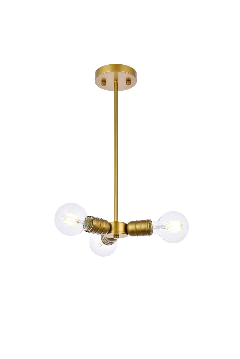 Elegant Reyes LD2337BR Pendant Light - Brass