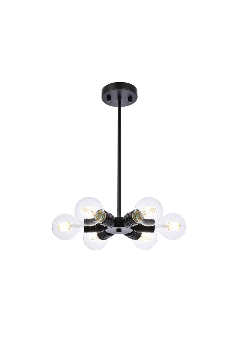 Elegant Reyes LD2338BK Pendant Light - Black