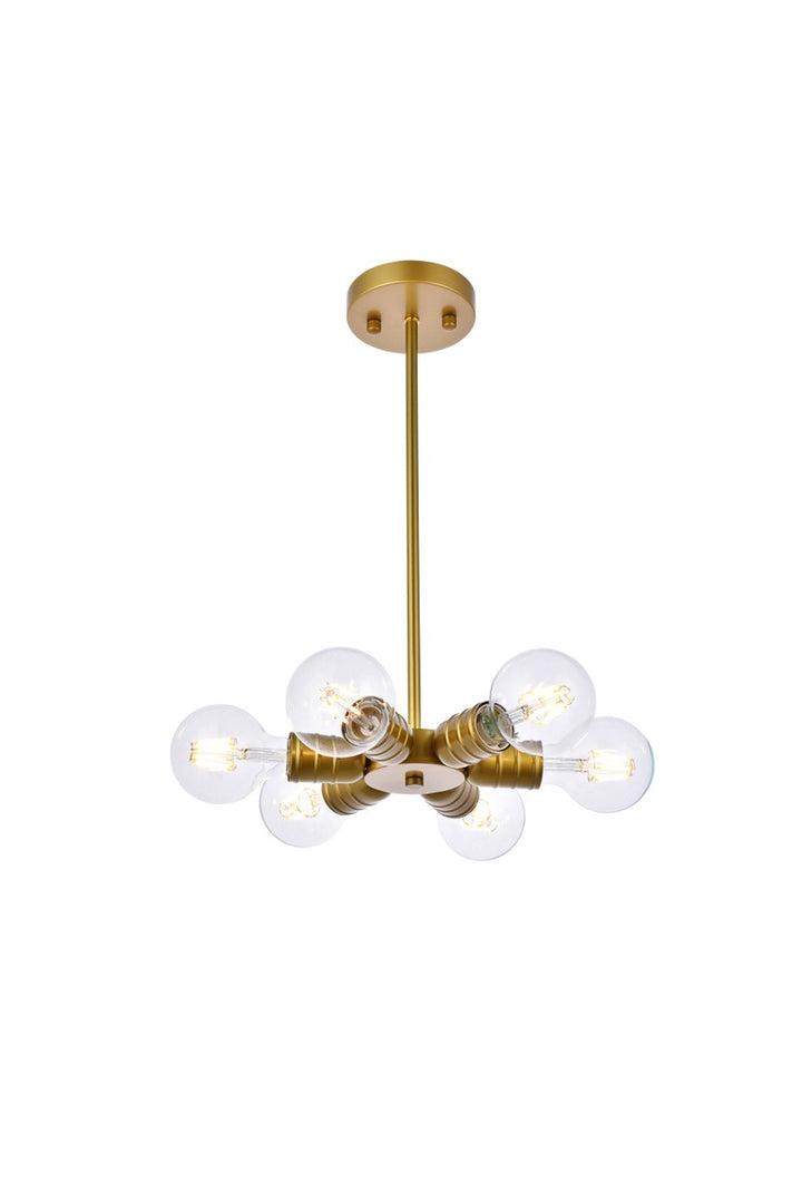 Elegant Reyes LD2338BR Pendant Light - Brass