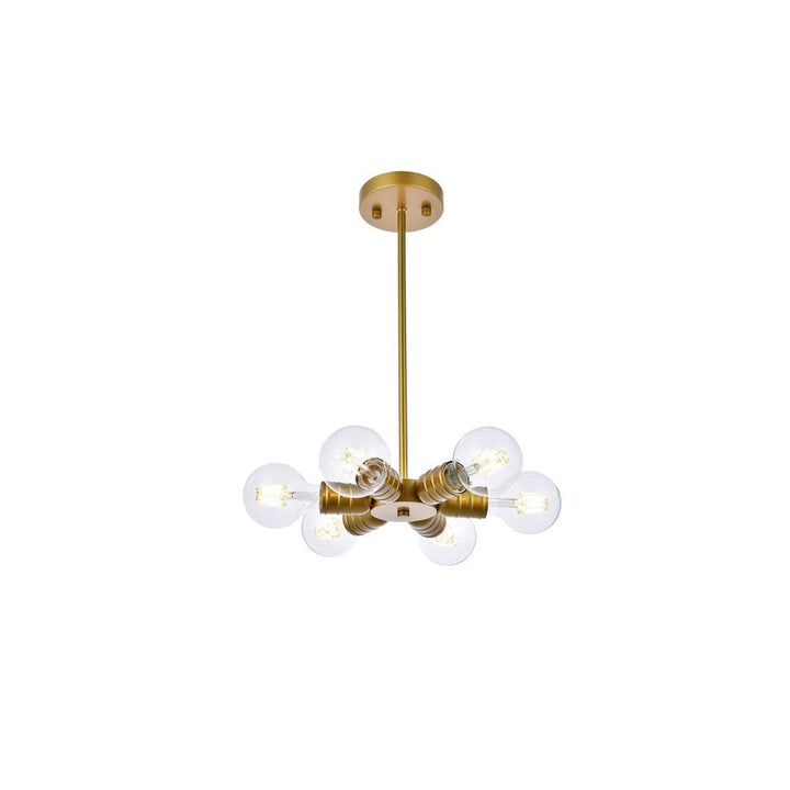 Elegant Reyes LD2338BR Pendant Light - Brass