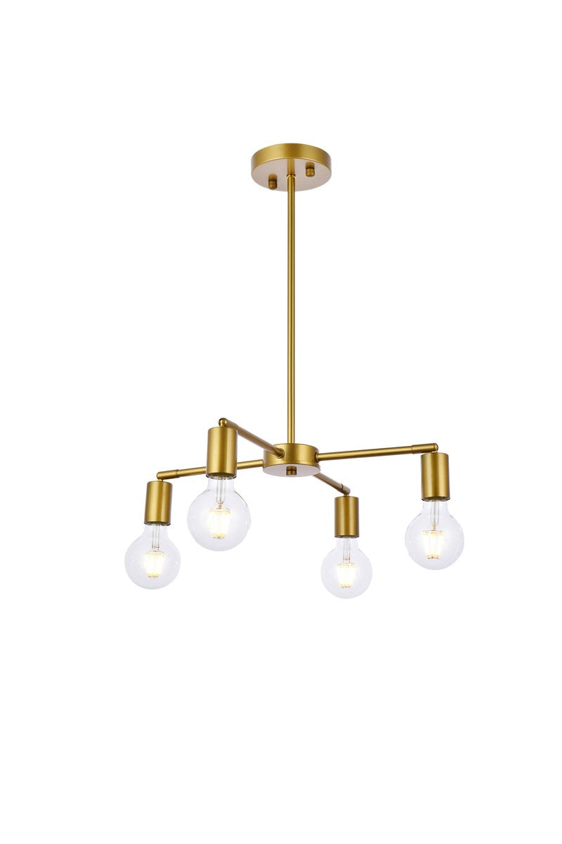 Elegant Cairo LD2339BR Pendant Light - Brass