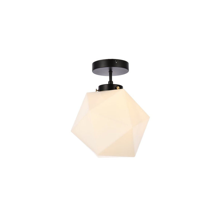 Elegant Lawrence LD2347BK Ceiling Light - Black And White