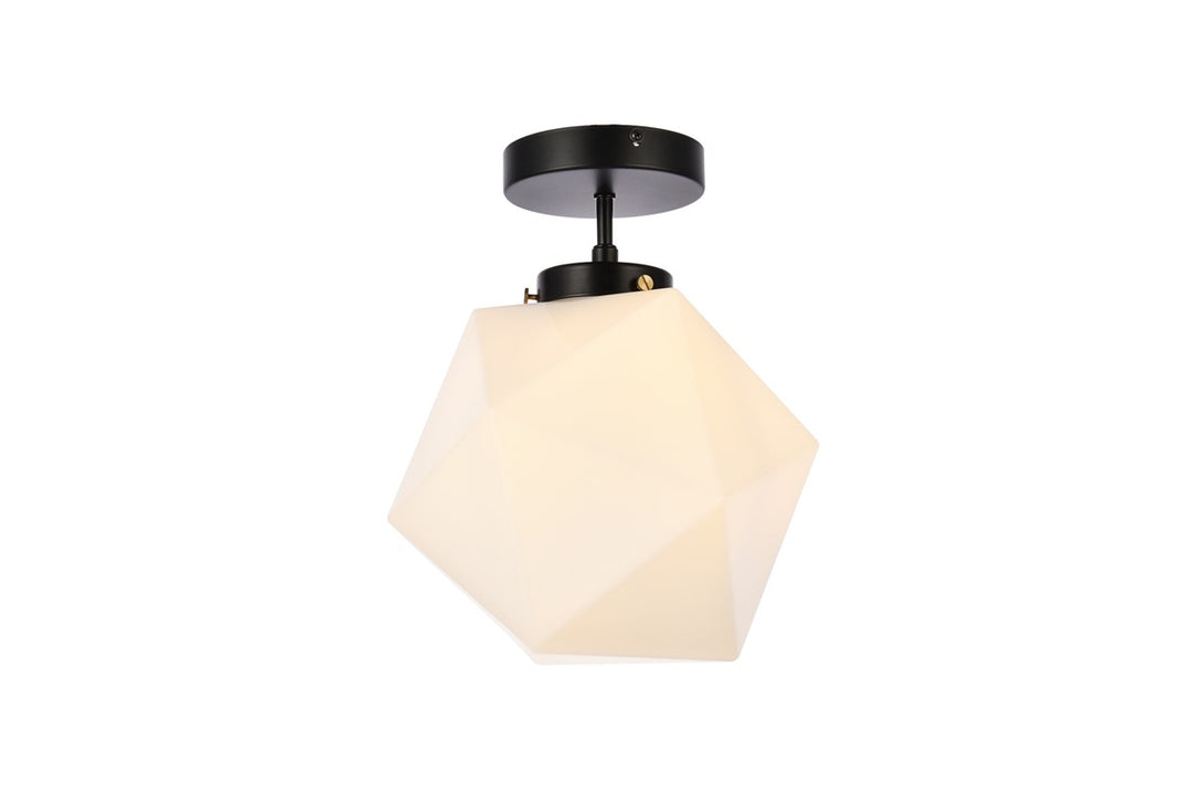 Elegant Lawrence LD2347BK Ceiling Light - Black And White