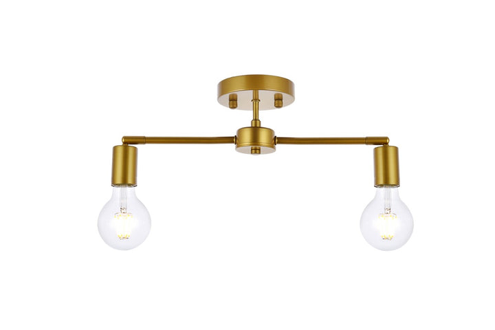 Elegant Zane LD2348BR Ceiling Light - Brass