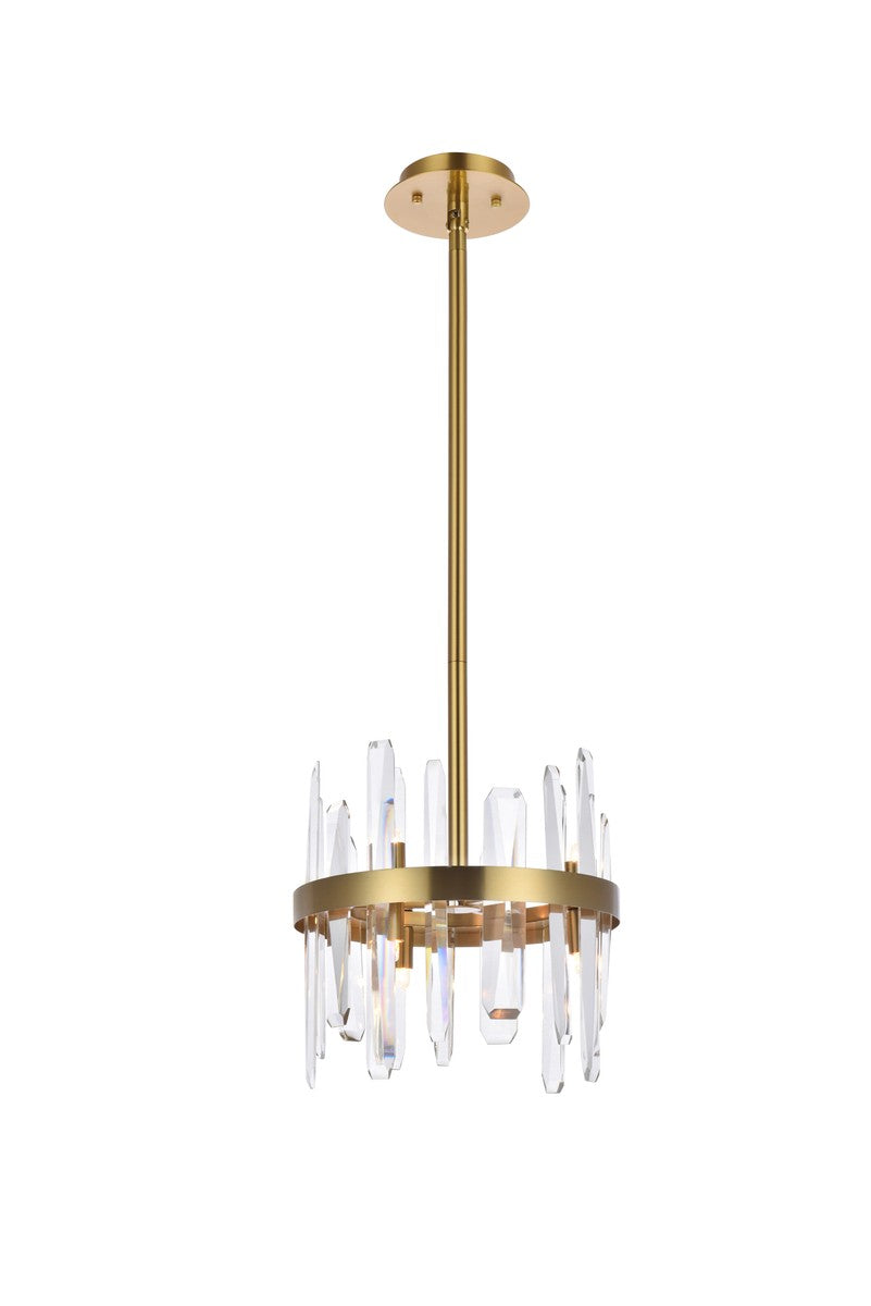 Elegant Serena 2200D12SG Pendant Light - Satin Gold