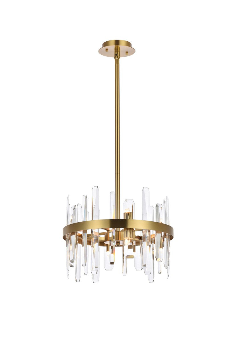 Elegant Serena 2200D16SG Pendant Light - Satin Gold