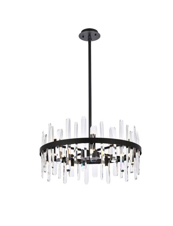 Elegant Serena 2200D25BK Chandelier Light - Black