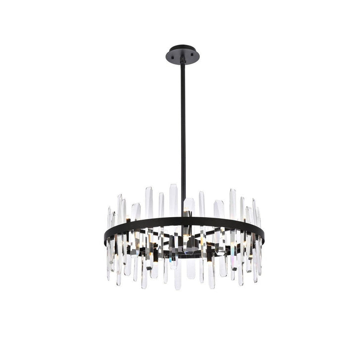 Elegant Serena 2200D25BK Chandelier Light - Black