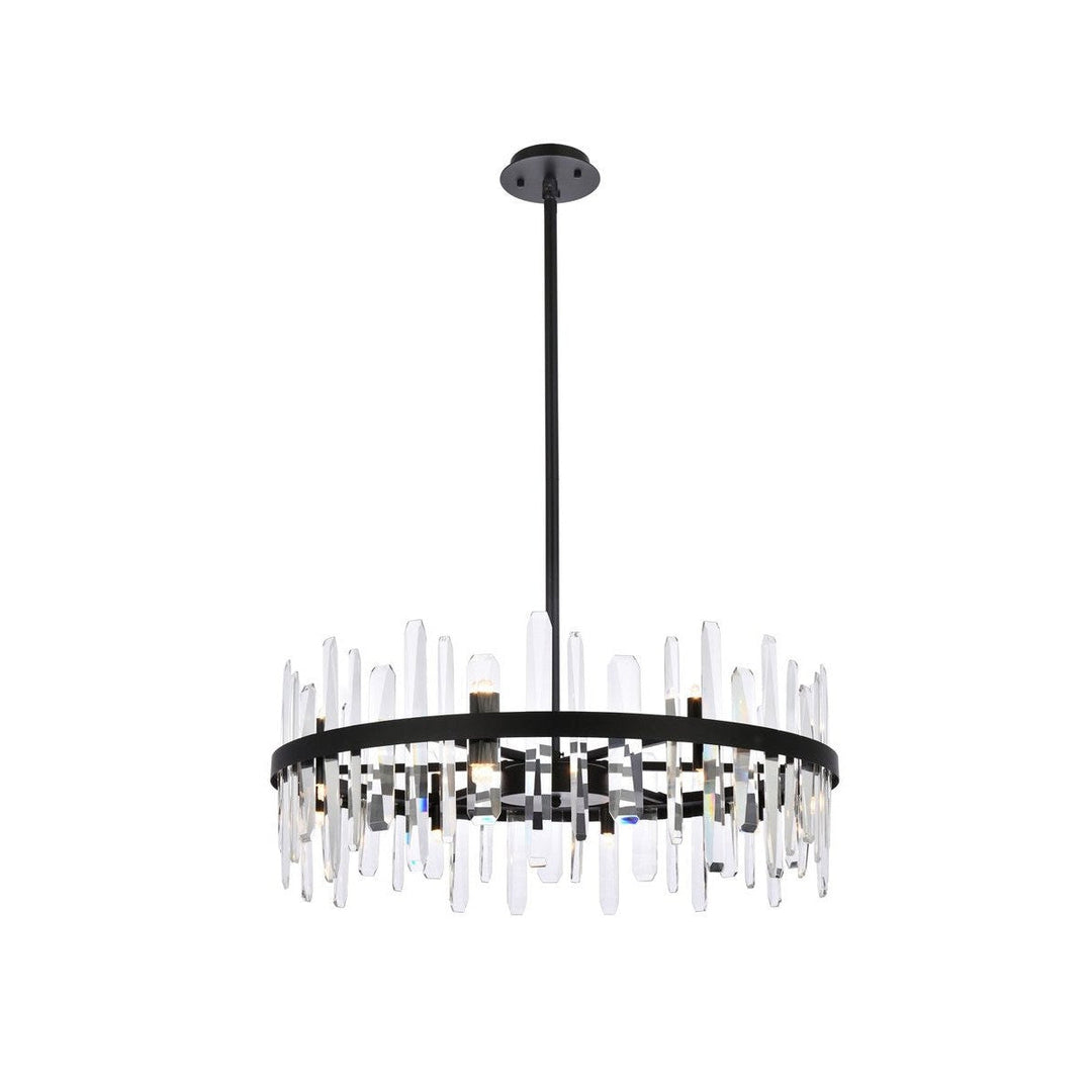 Elegant Serena 2200D32BK Chandelier Light - Black