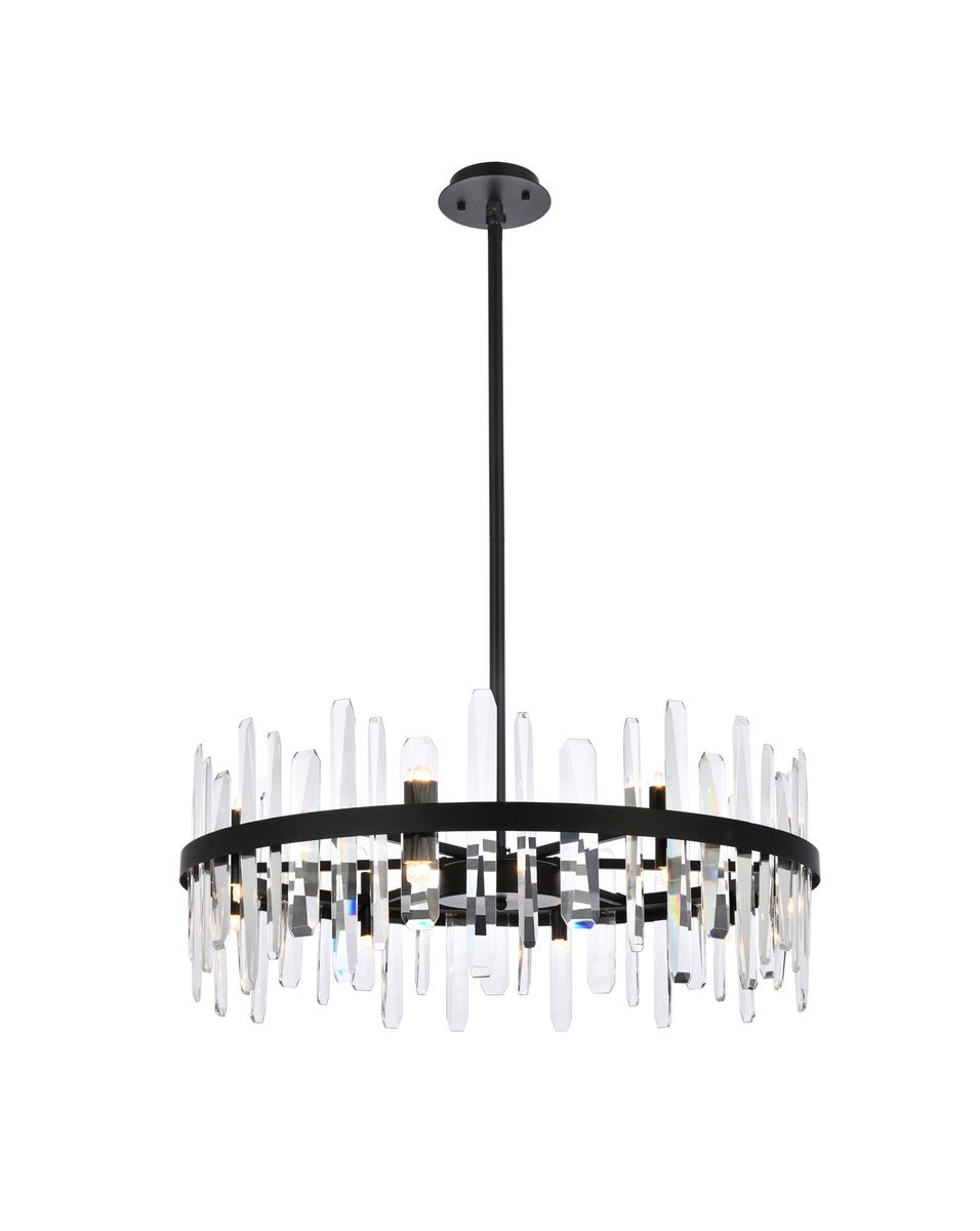 Elegant Serena 2200D32BK Chandelier Light - Black