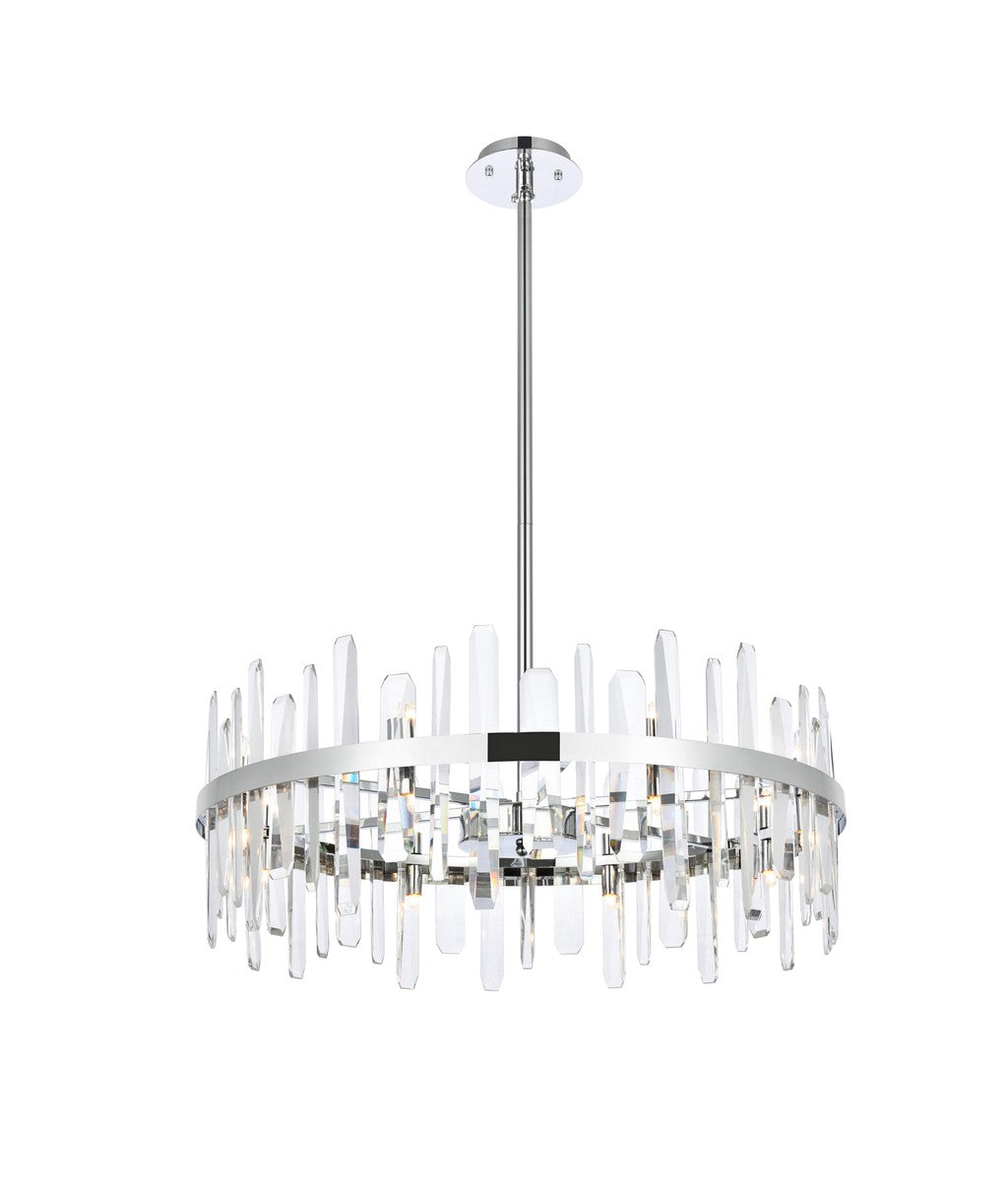 Elegant Serena 2200D32C Chandelier Light - Chrome