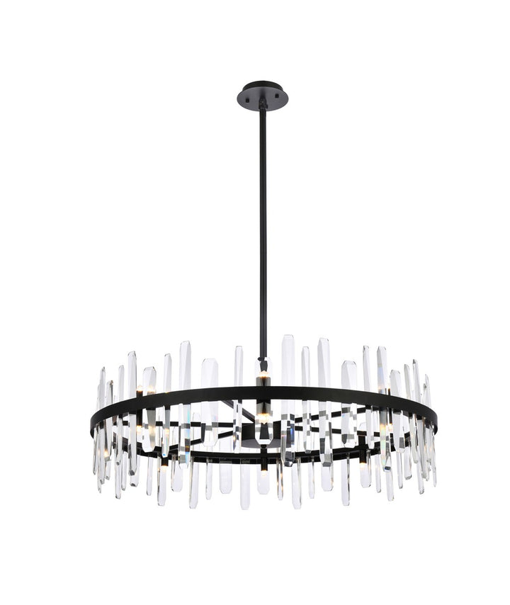 Elegant Serena 2200D36BK Chandelier Light - Black