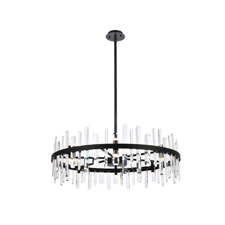 Elegant Serena 2200D36BK Chandelier Light - Black