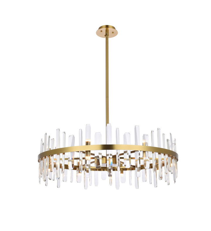 Elegant Serena 2200D36SG Chandelier Light - Satin Gold