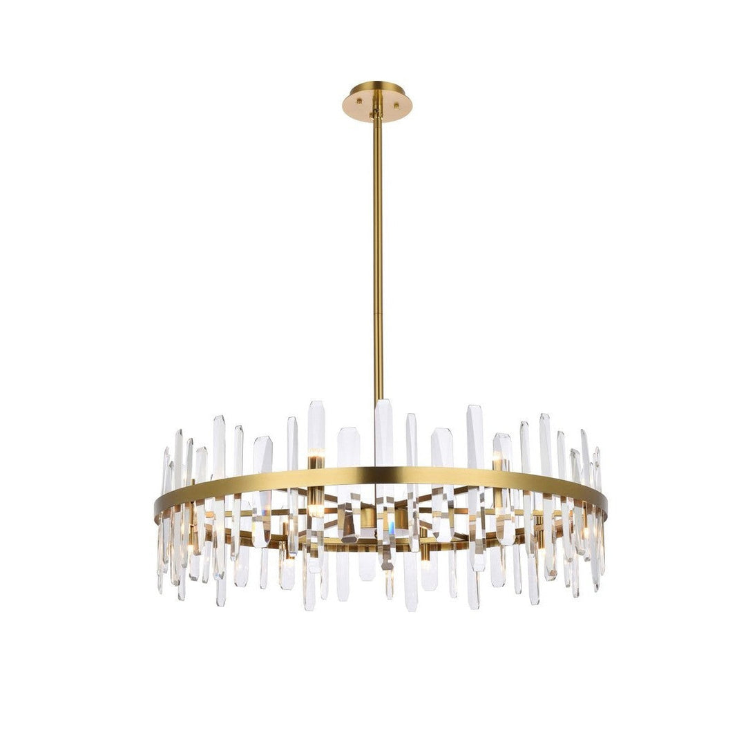 Elegant Serena 2200D36SG Chandelier Light - Satin Gold