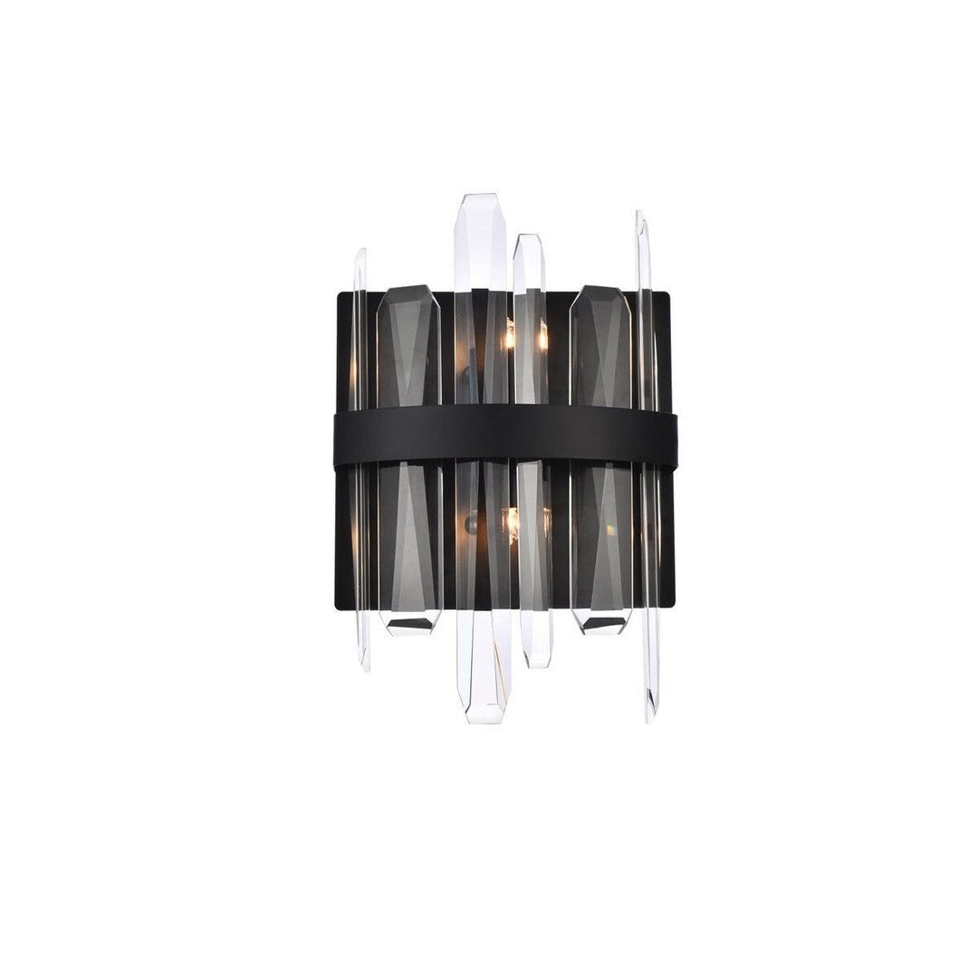 Elegant Serena 2200W8BK Wall Sconce Light - Black