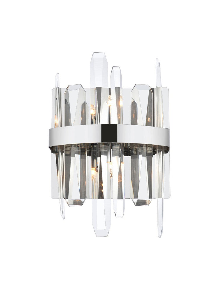 Elegant Serena 2200W8C Wall Sconce Light - Chrome