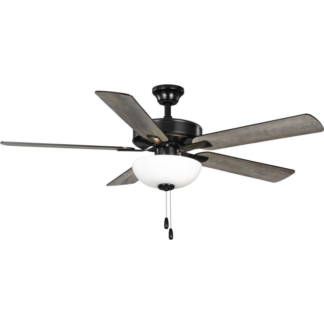 Progress Airpro E-Star Fan P250078-31M-WB Ceiling Fan - Matte Black, Black, Rustic Charcoal/