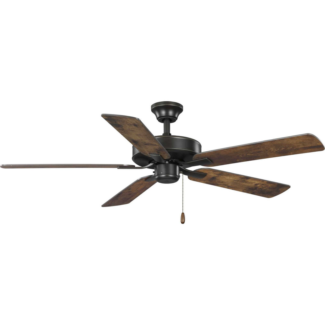 Progress Airpro Builder Fan P250080-020 Ceiling Fan - Antique Bronze, Classic Walnut, Distressed Walnut/