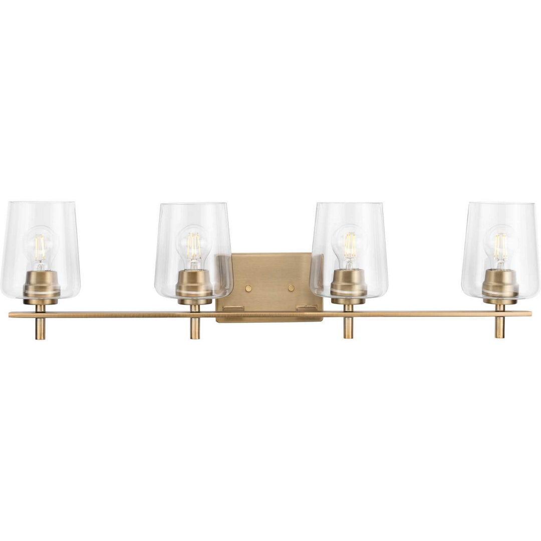 Progress Calais P300363-163 Bath Vanity Light 34 in. wide - Vintage Brass
