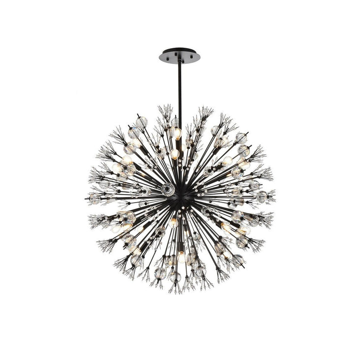 Elegant Vera 2500D38BK Chandelier Light - Black