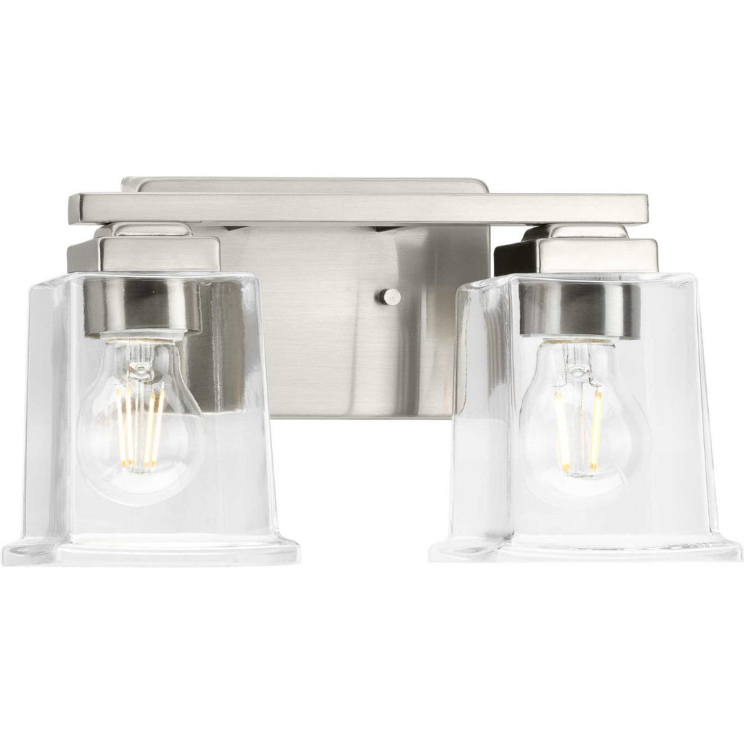 Progress Gilmour P300378-009 Bath Vanity Light 13 in. wide - Brushed Nickel
