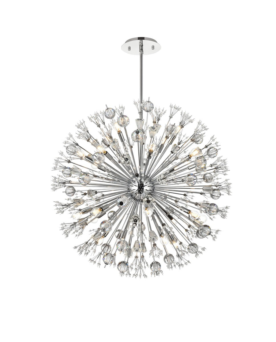 Elegant Vera 2500D38C Chandelier Light - Chrome