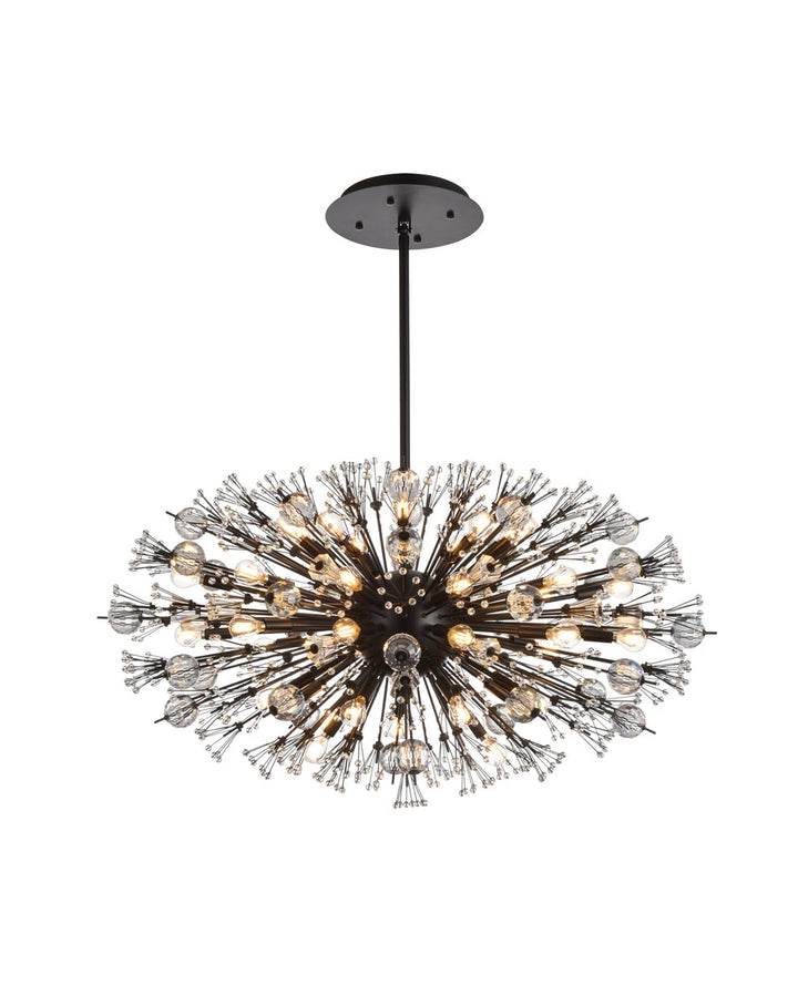 Elegant Vera 2500D42BK Chandelier Light - Black