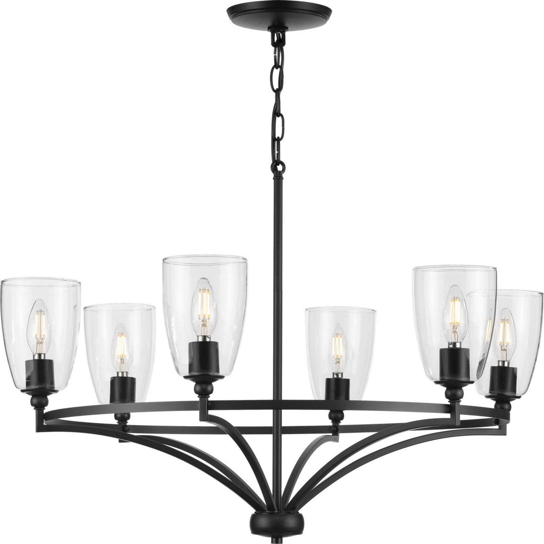 Progress Parkhurst P400297-31M Chandelier Light - Matte Black