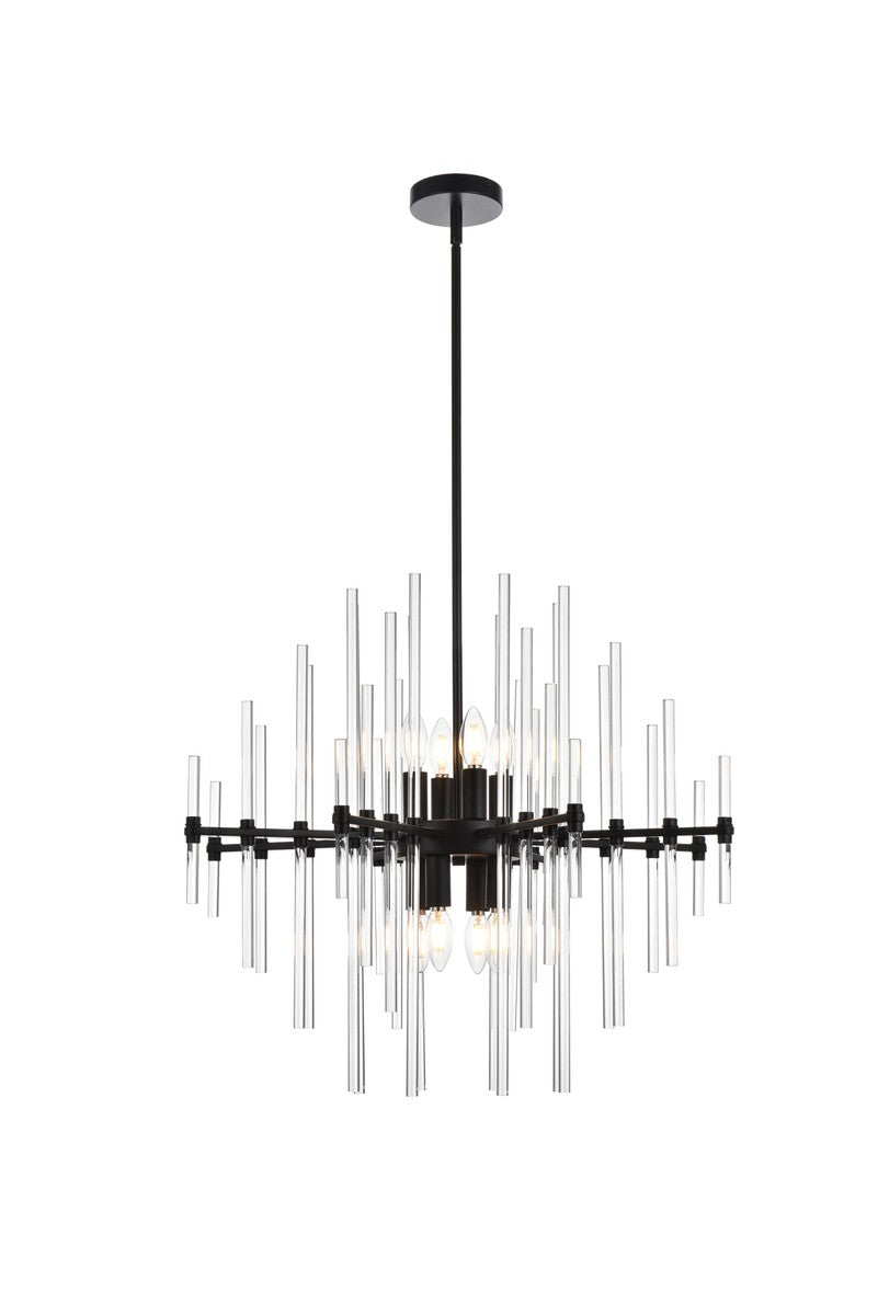 Elegant Sienna 2502D27BK Pendant Light - Black