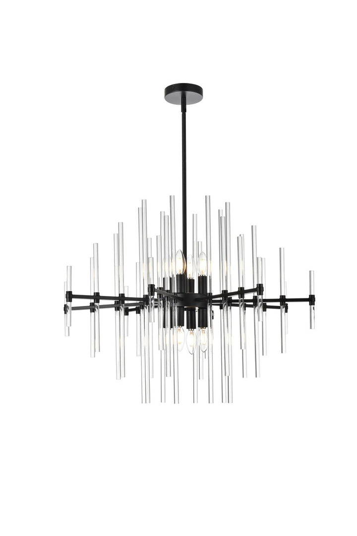 Elegant Sienna 2502D31BK Chandelier Light - Black