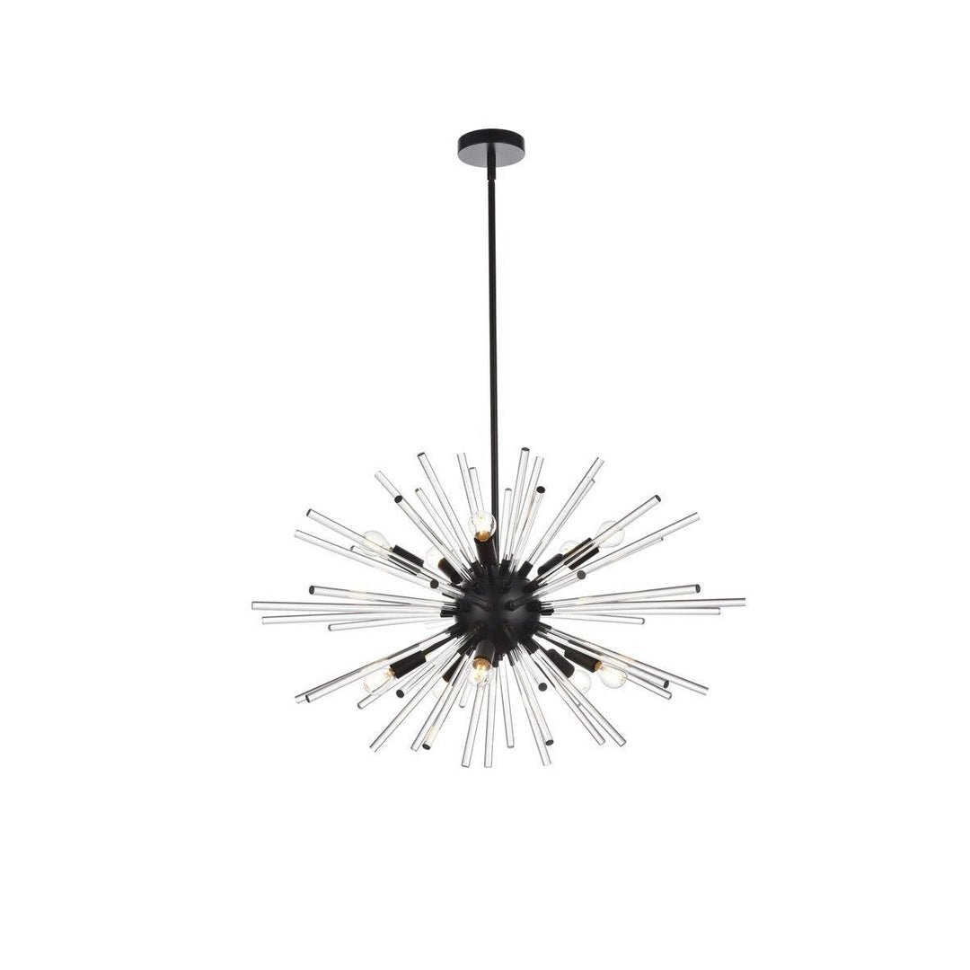 Elegant Sienna 2502D36BK Chandelier Light - Black