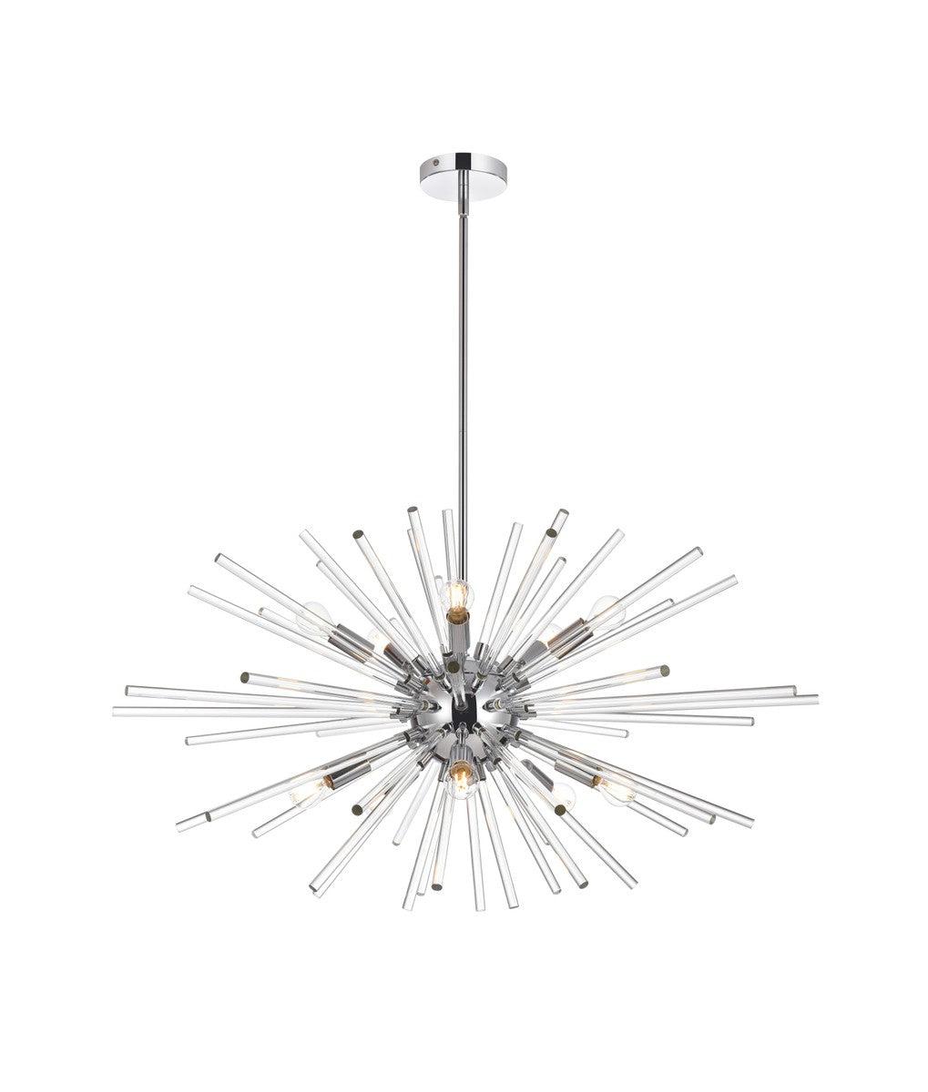 Elegant Sienna 2502D36C Chandelier Light - Chrome