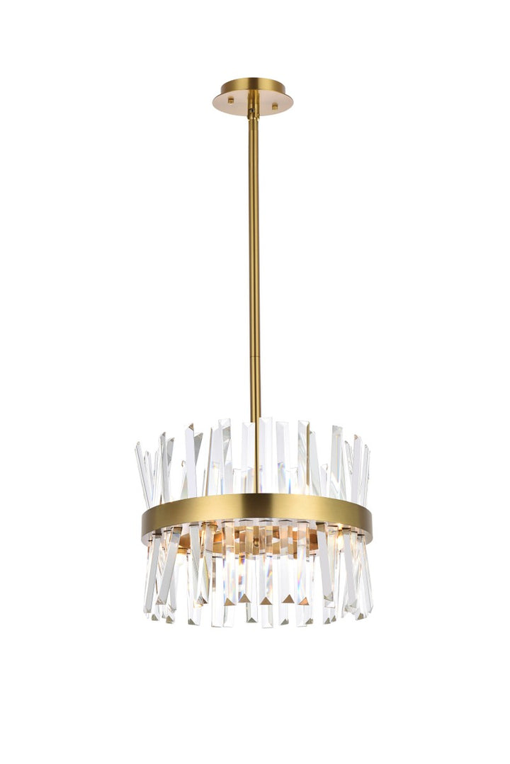 Elegant Serephina 6200D16SG Pendant Light - Satin Gold