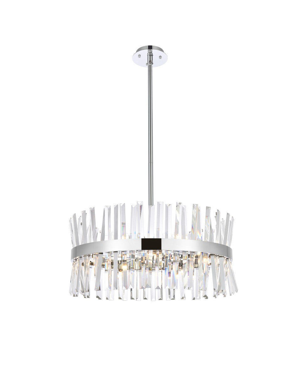 Elegant Serephina 6200D25C Chandelier Light - Chrome