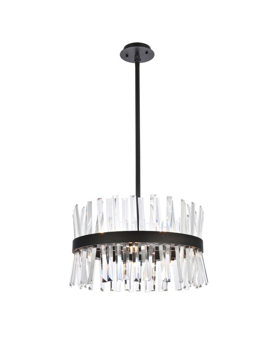 Elegant Serephina 6200D20BK Pendant Light - Black