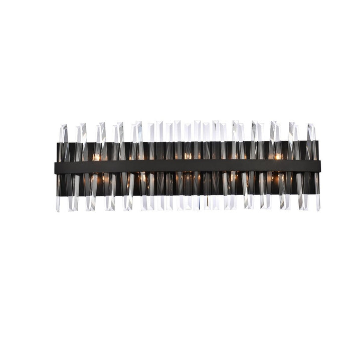 Elegant Serephina 6200W36BK Bath Vanity Light 5 in. wide - Black