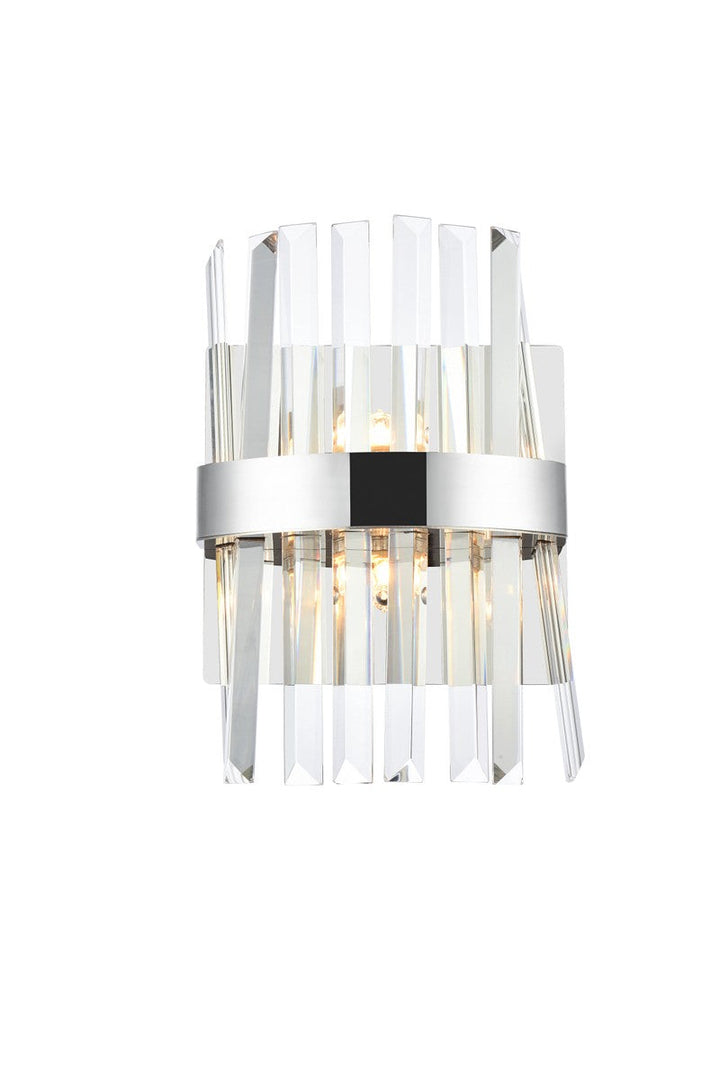 Elegant Serephina 6200W8C Wall Sconce Light - Chrome