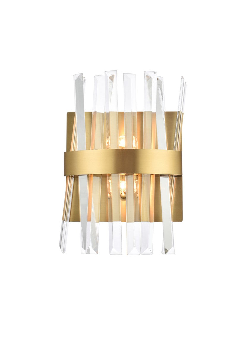 Elegant Serephina 6200W8SG Wall Sconce Light - Satin Gold