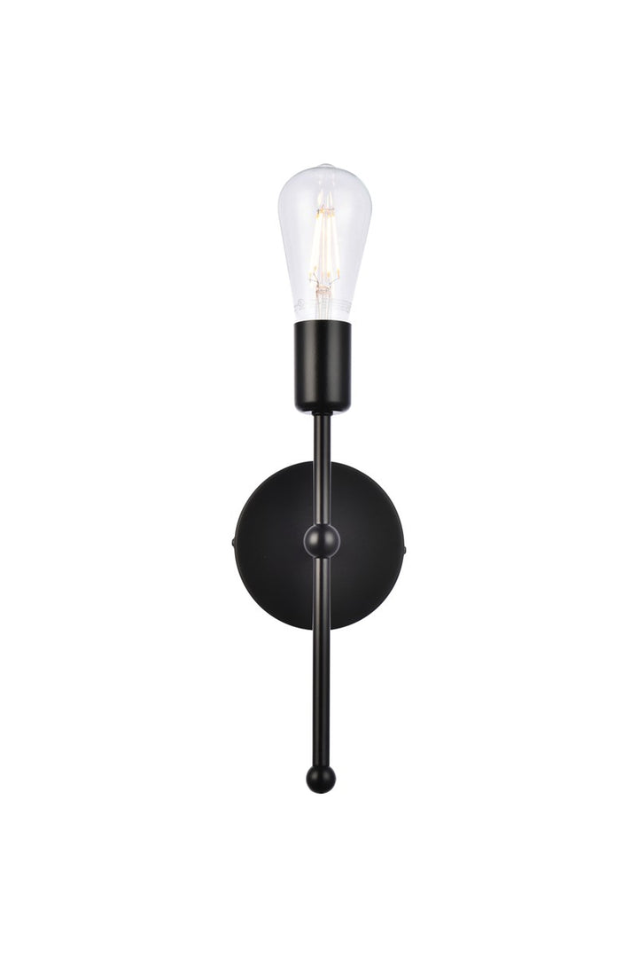 Elegant Keely LD2356BK Wall Sconce Light - Black