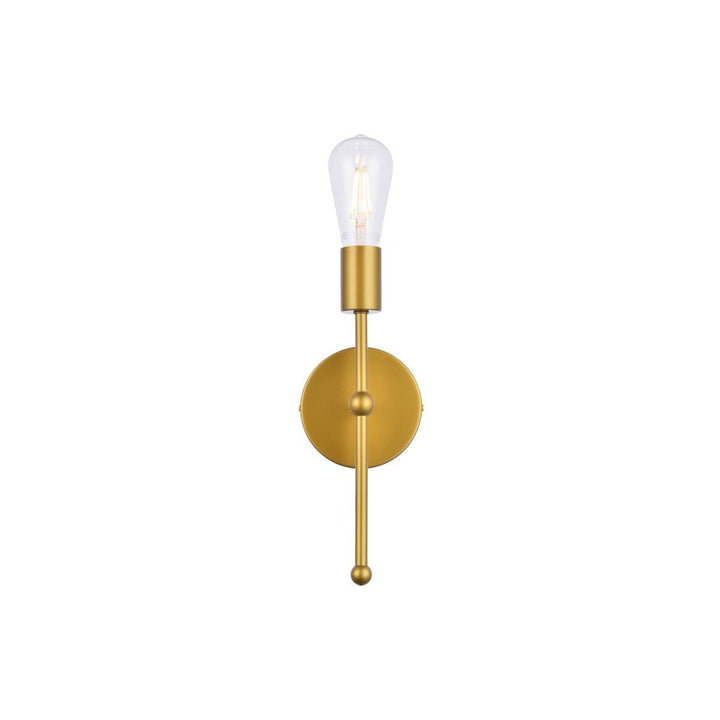 Elegant Keely LD2356BR Wall Sconce Light - Brass