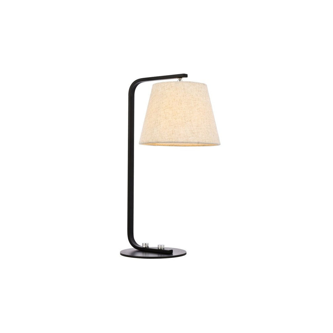 Elegant Lighting LD2367BK  Tomlinson Lamp Black And White