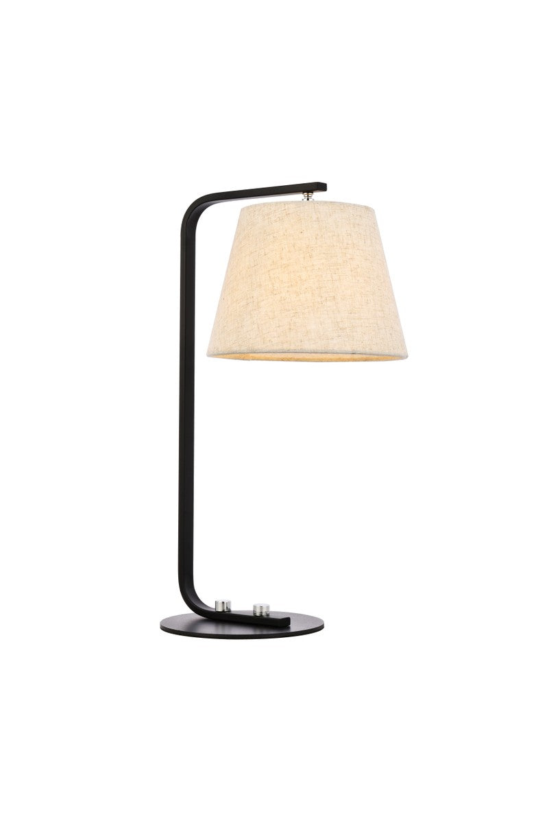 Elegant Lighting LD2367BK  Tomlinson Lamp Black And White